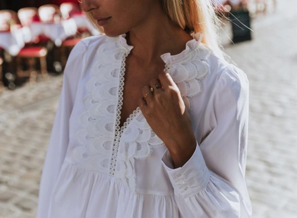 White Huguette blouse