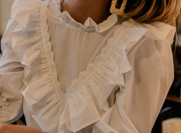 White Emeline blouse